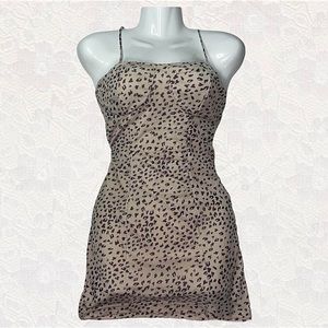 y2k cheetah print mini dress🐾